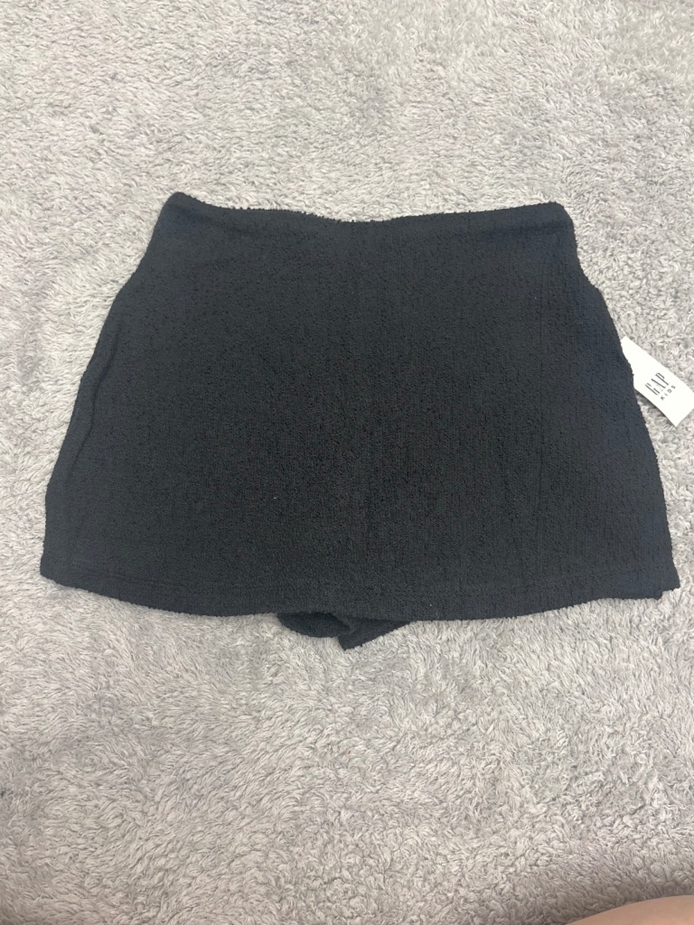 Girls Gap Kids Black Textured Skort